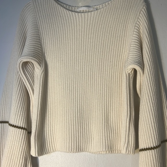 Helmut Lang Linda Cotton & Wool crop sweater XL - Picture 4 of 9